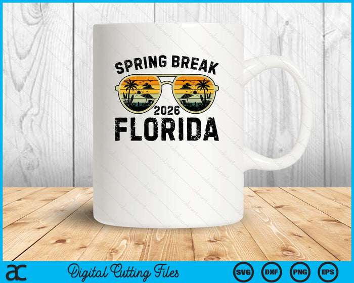 Spring Break Florida 2026 Family Vacation Matching Retro SVG PNG Digital Printable Files