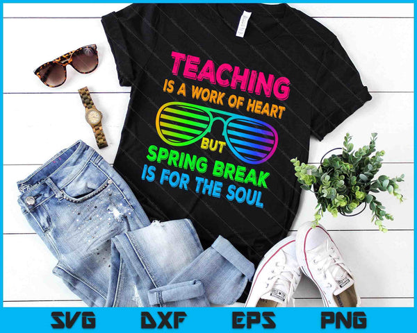 Spring Break Teacher Retro Spring Break SVG PNG Digital Printable Files