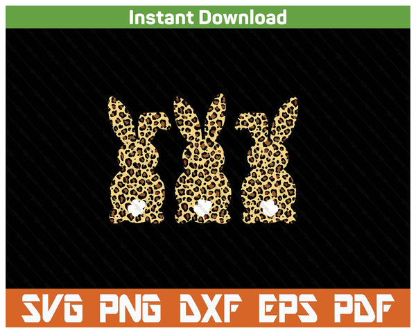 Spring rabbit animal print SVG cut file