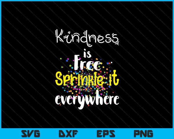 Sprinkle Kind Orange Kindness Day Anti Bullying & Unity Day SVG PNG Digital Cutting Files