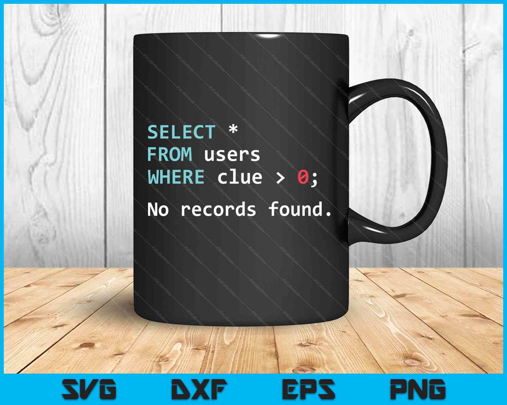 Sql Query Funny Sql Database Admin Programmer SVG PNG Digital Files ...