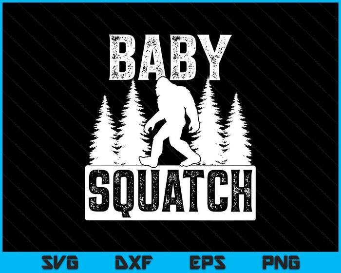 Squatchy Matching Family Bigfoot Shirts Baby Squatch SVG PNG Digital Printable Files