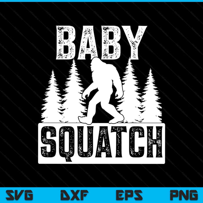 Squatchy matching family bigfoot baby squatch SVG cut file