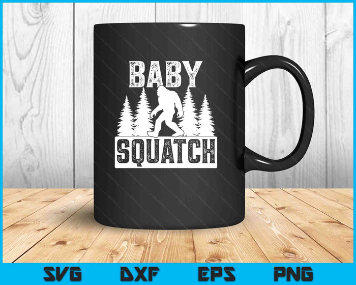 Squatchy Matching Family Bigfoot Shirts Baby Squatch SVG PNG Digital Printable Files