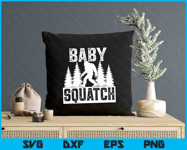 Squatchy Matching Family Bigfoot Shirts Baby Squatch SVG PNG Digital Printable Files
