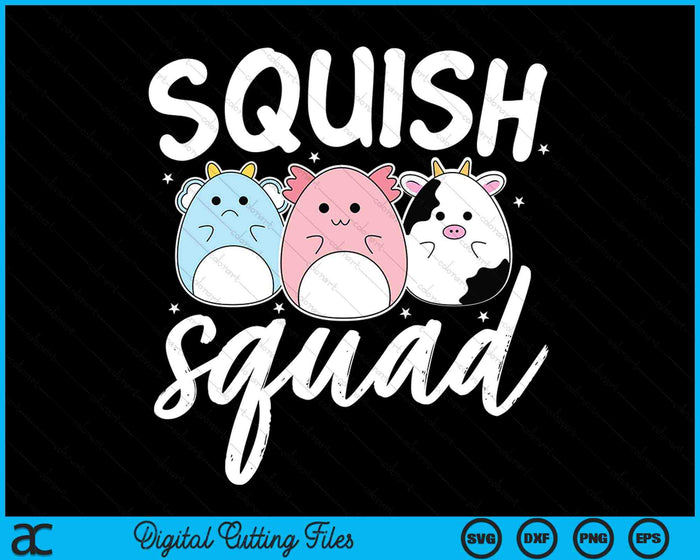 Squish Squad Mallow Print SVG PNG digitale snijbestanden