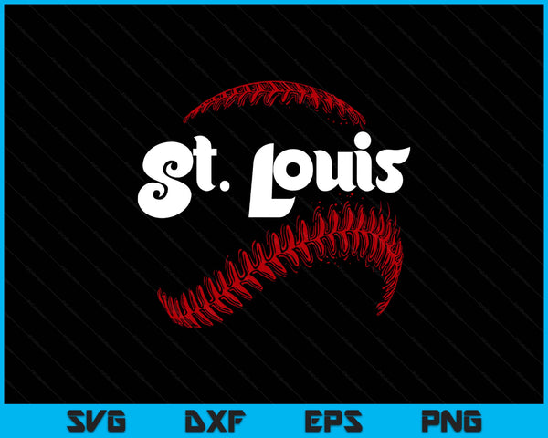 St. Louis Baseball Lovers Vintage Baseball Lovers Fans SVG PNG Digital Printable Files