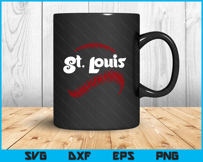St. Louis Baseball Lovers Vintage Baseball Lovers Fans SVG PNG Digital Printable Files