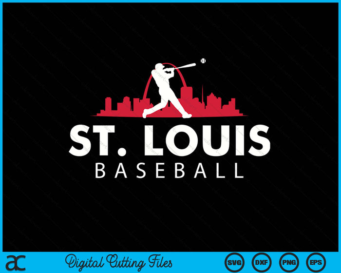 St. Louis Baseball Vintage Minimalist Retro Baseball Lover SVG PNG Digital Printable Files