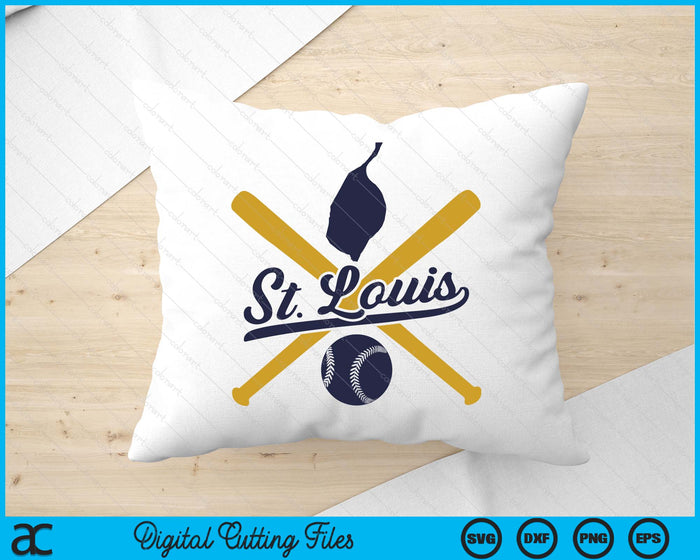 St. Louis Baseball Vintage Wisconsin Pride Love City SVG PNG Digital Cutting Files