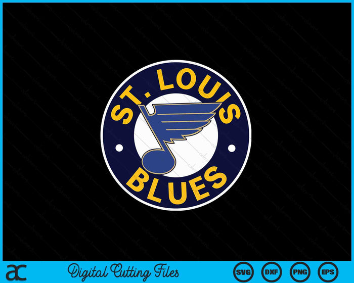 St. Louis Blues Symbol Royal Blue Officially Licensed SVG PNG Digital Printable Files