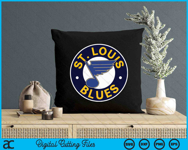 St. Louis Blues Symbol Royal Blue Officially Licensed SVG PNG Digital Printable Files