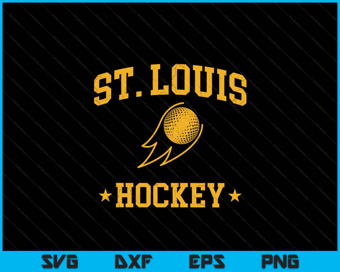 St. Louis Hockey Vintage Gameday Retro Hockey Lover SVG PNG Files