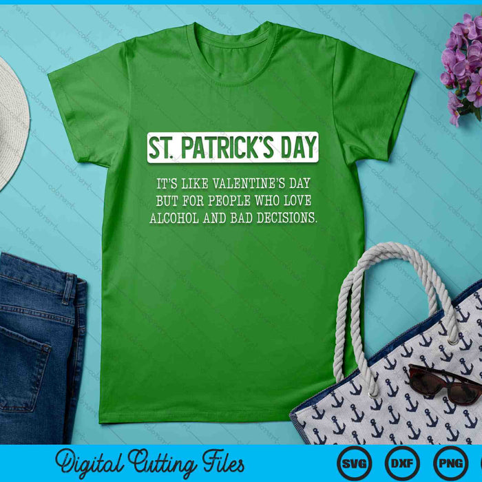 St. Patricks Day Drinking Funny St Pats Definition SVG PNG Digital Printable Files