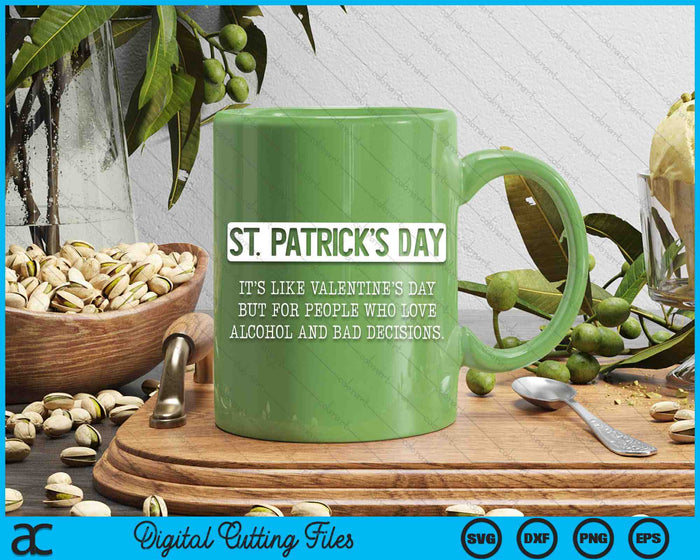 St. Patricks Day Drinking Funny St Pats Definition SVG PNG Digital Printable Files