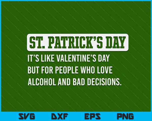 St. Patricks Day Drinking Men Women Funny St Pats Definition SVG PNG Digital Printable Files