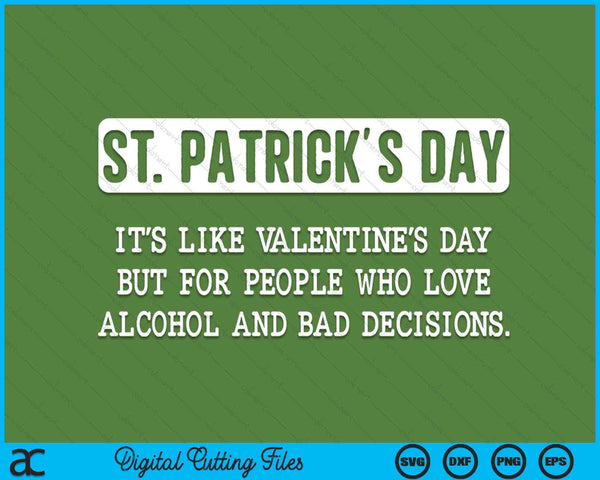 St. Patricks Day drinken mannen vrouwen St Pats definitie SVG PNG digitale snijbestanden