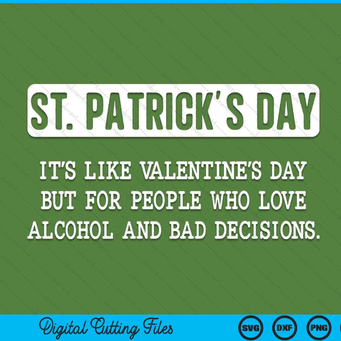 St. Patricks Day drinking St pats definition SVG cut file