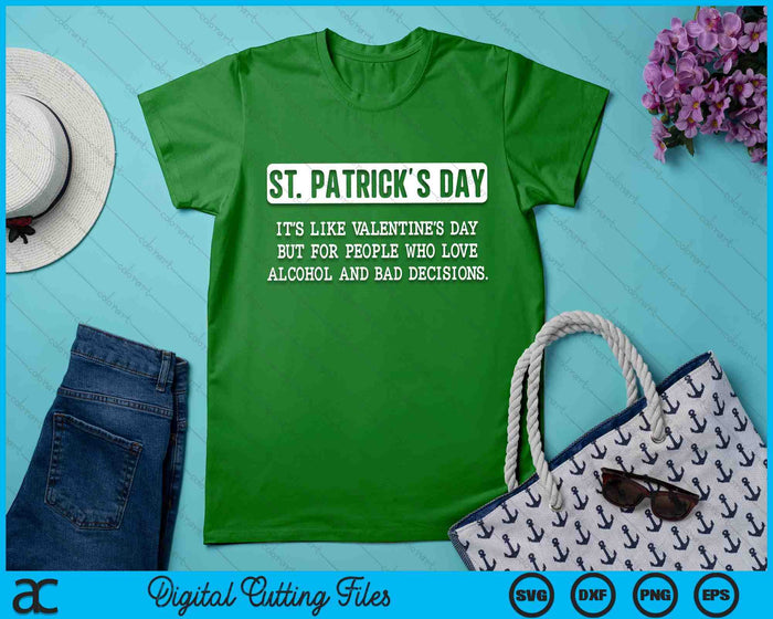 St. Patricks Day Drinking Men Women St Pats Definition SVG PNG Digital Cutting Files