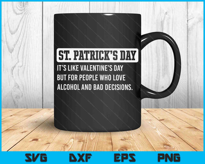 St. Patricks Day Drinking Men Women Funny St Pats Definition SVG PNG Digital Printable Files