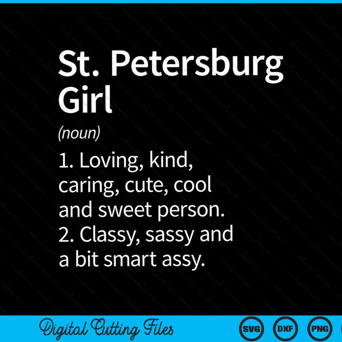 St. petersburg girl fl Florida home roots SVG cut file