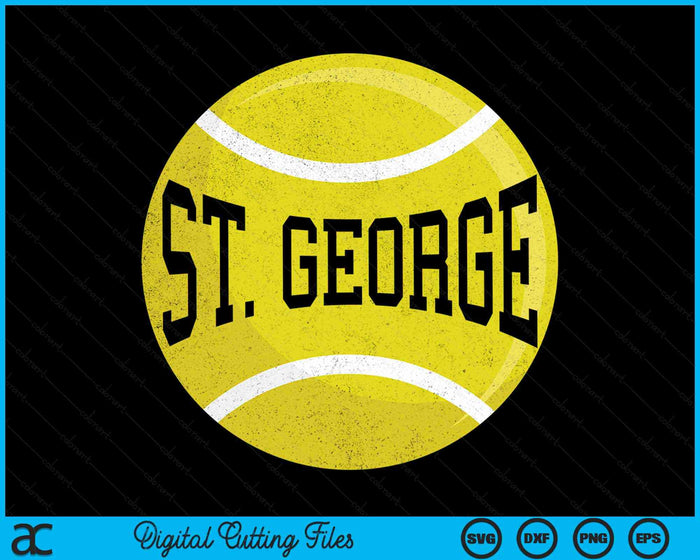 St George Tennis Fan SVG PNG Digital Cutting Files