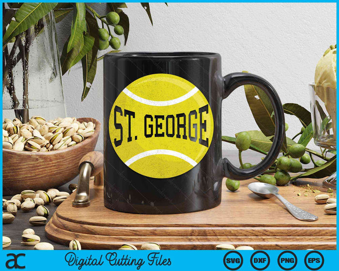 St George Tennis Fan SVG PNG Digital Cutting Files