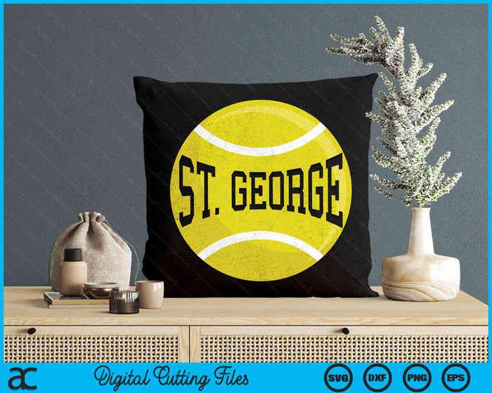 St George Tennis Fan SVG PNG Digital Cutting Files