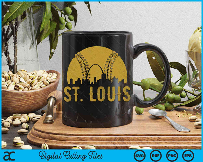 St Louis Baseball Fan SVG PNG Cutting Printable Files