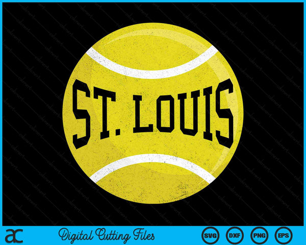 St Louis Tennis Fan SVG PNG Digital Cutting Files