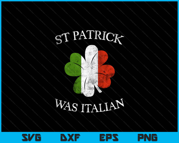 St Patrick was Italiaanse St Patrick's Day SVG PNG digitale afdrukbare bestanden