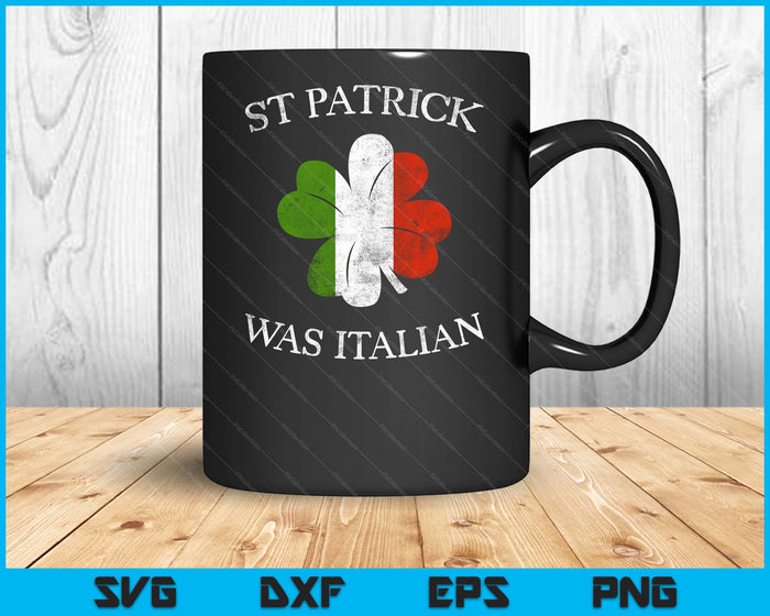 St Patrick was Italiaanse St Patrick's Day SVG PNG digitale afdrukbare bestanden