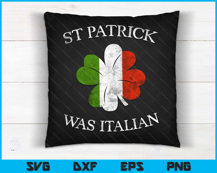 St Patrick was Italiaanse St Patrick's Day SVG PNG digitale afdrukbare bestanden