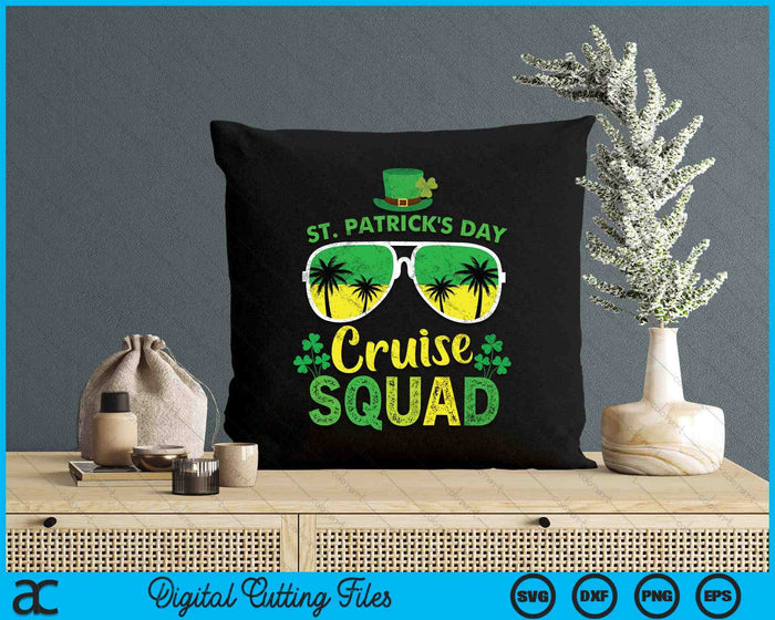 St Patrick's Day Cruise Squad 2025 Funny Family Matching SVG PNG Digital Printable Files