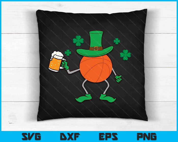 St Patrick's Day Irish Basketball Beer SVG PNG Digital Cutting Files