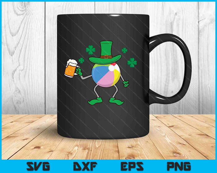 St Patrick's Day Irish Beach Ball Beer SVG PNG Digital Cutting Files