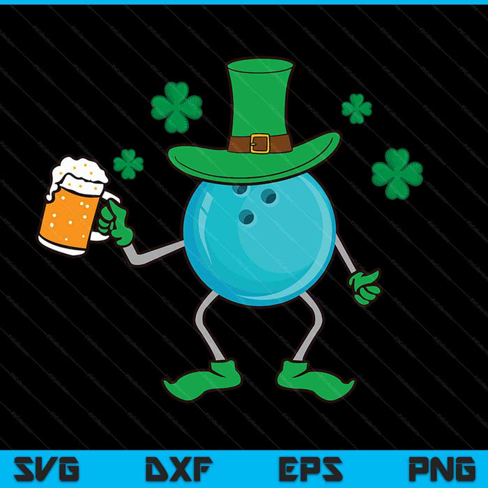 St Patrick's Day Irish Bowling Beer SVG PNG Digital Cutting Files