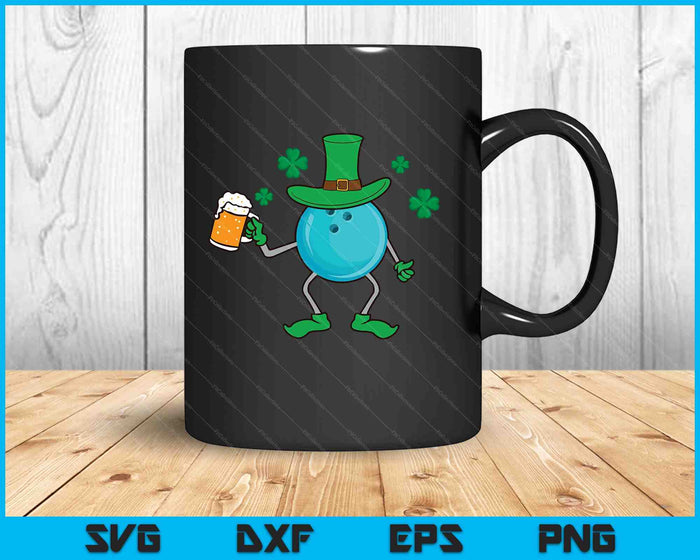 St Patrick's Day Irish Bowling Beer SVG PNG Digital Cutting Files