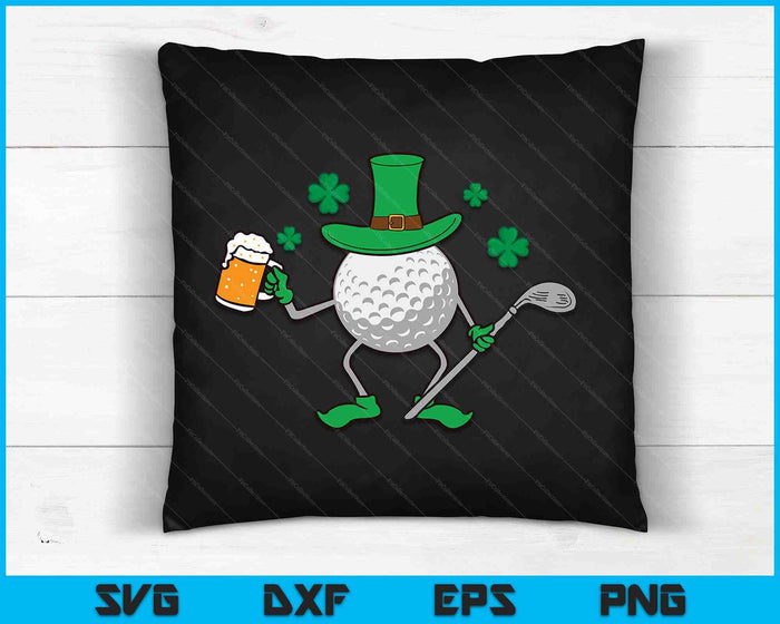 St Patrick's Day Irish Golf Beer SVG PNG Digital Cutting Files