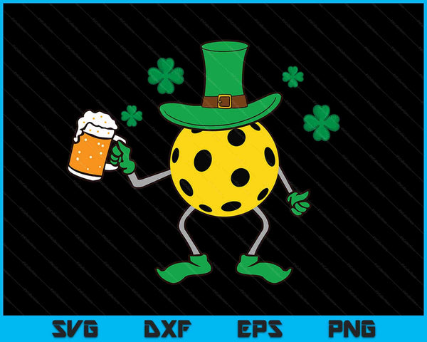 St Patrick's Day Irish Pickleball Beer SVG PNG Digital Cutting Files