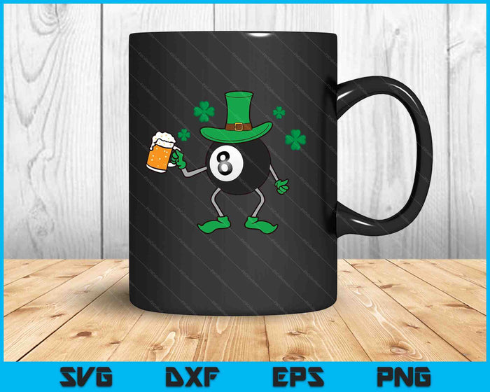 St Patrick's Day Irish Pool Ball Beer SVG PNG Digital Cutting Files