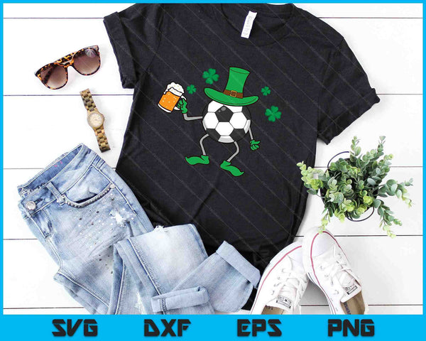 St Patrick's Day Irish Soccer Beer SVG PNG Digital Cutting Files