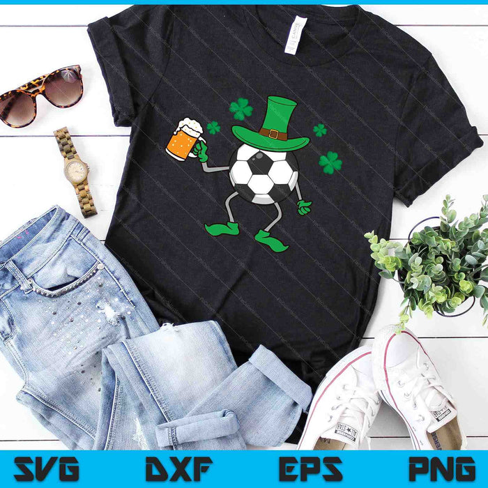 St Patrick's Day Irish Soccer Beer SVG PNG Digital Cutting Files