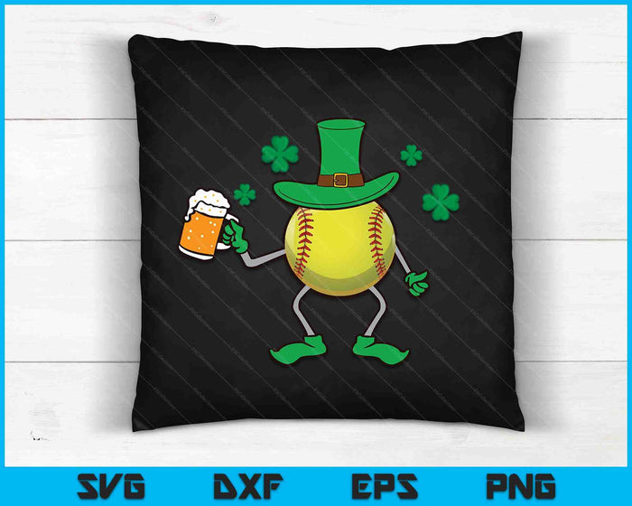 St Patrick's Day Irish Softball Beer SVG PNG Digital Cutting Files