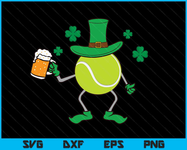 St Patrick's Day Irish Tennis Beer SVG PNG Digital Cutting Files