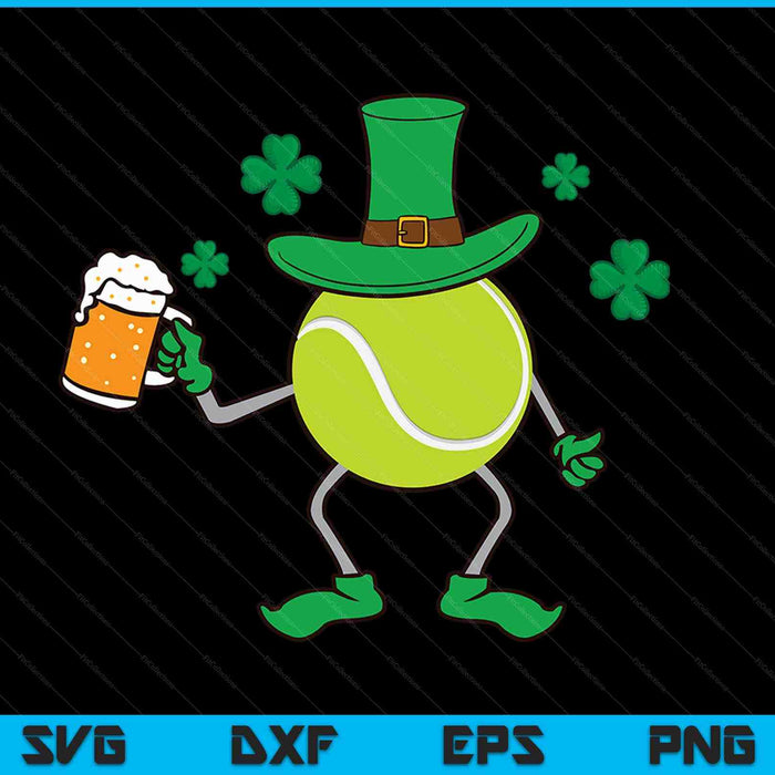 St Patrick's Day Irish tennis beer SVG cut file