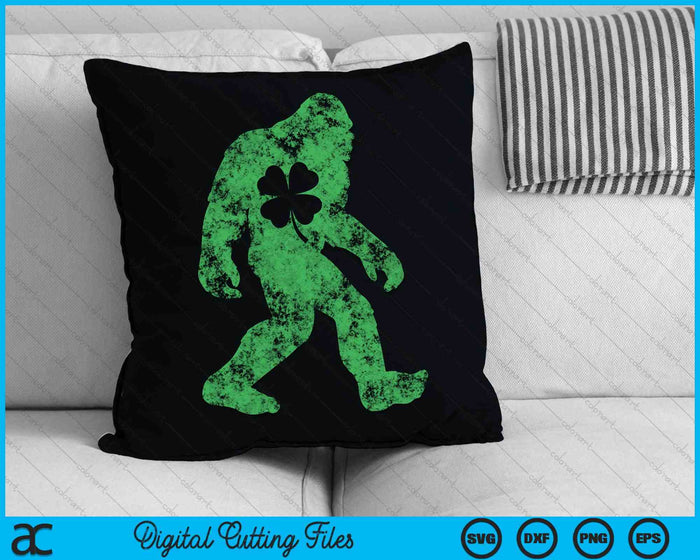 St Patricks Day Bigfoot Ierse Sasquatch Saint Paddy's SVG PNG snijden afdrukbare bestanden