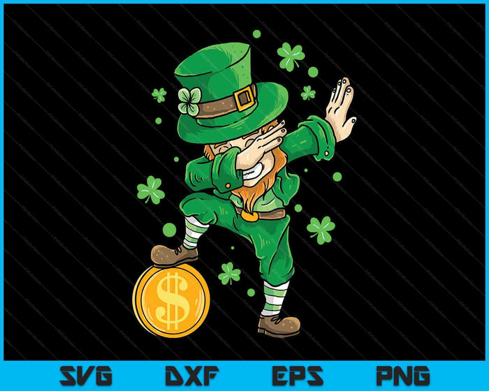 St Patricks Day Boys Youth Kids Costume Dabbing Leprechaun SVG PNG Digital Printable Files