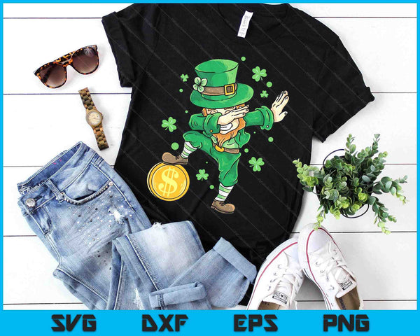 St Patricks Day Boys Youth Kids Costume Dabbing Leprechaun SVG PNG Digital Printable Files