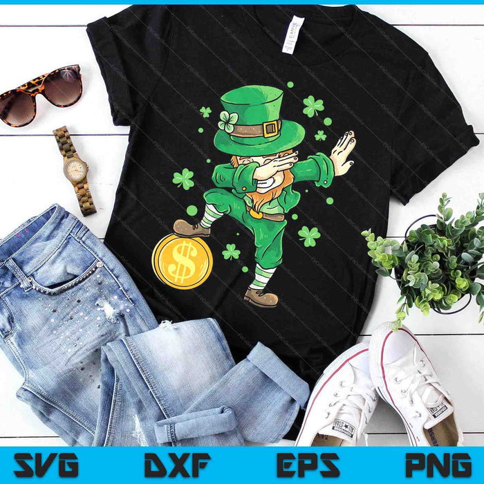 St Patricks Day Boys Youth Kids Costume Dabbing Leprechaun SVG PNG Digital Printable Files